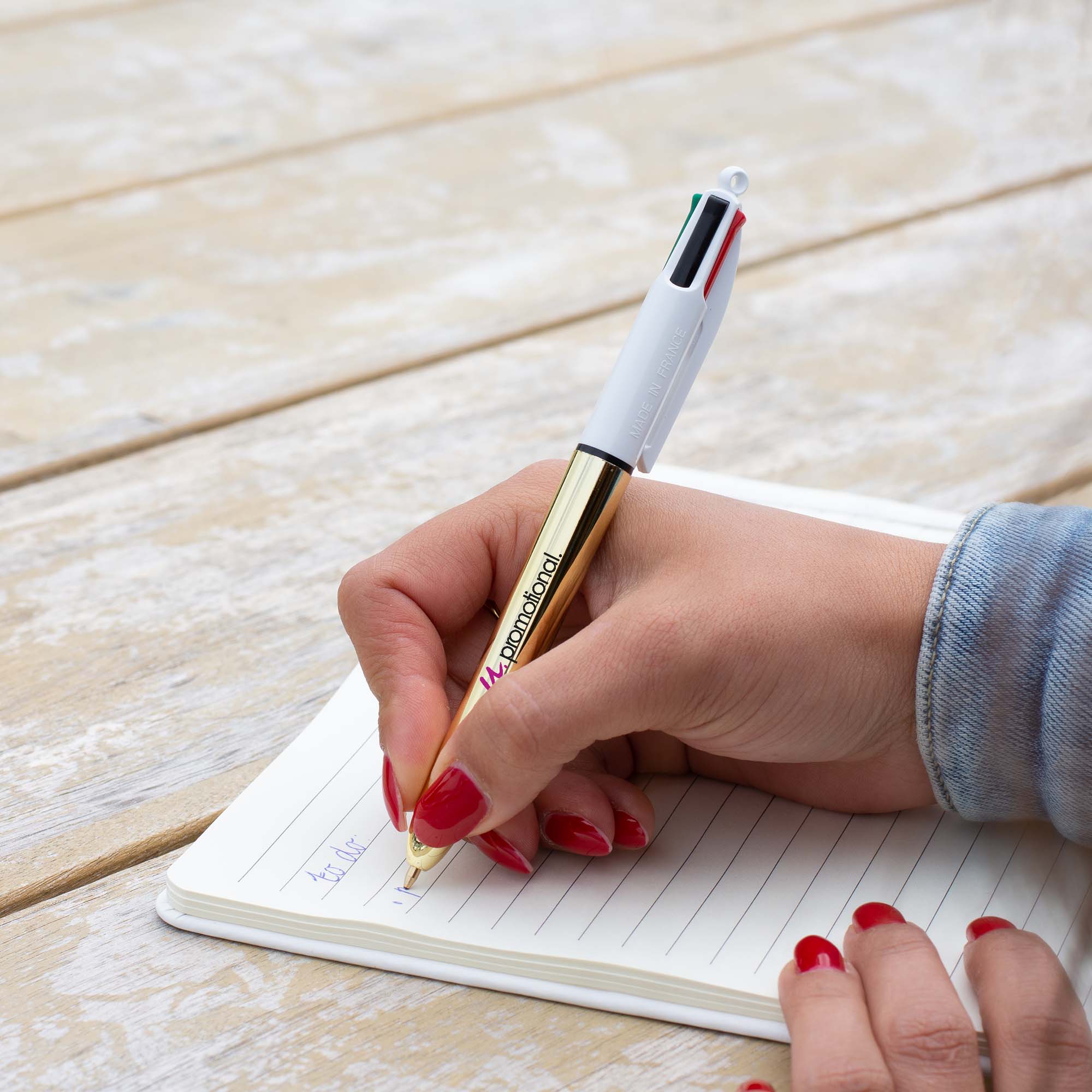 Balpen BIC - 4 kleuren | Metallic | Tot 2 kleuren bedrukking