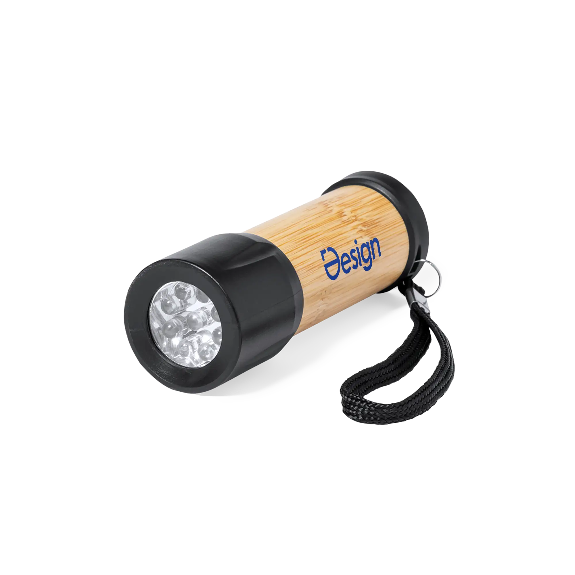 Zaklamp Fred - Bamboe | 9 LED’s | Lichtgewicht | Werkt op AAA