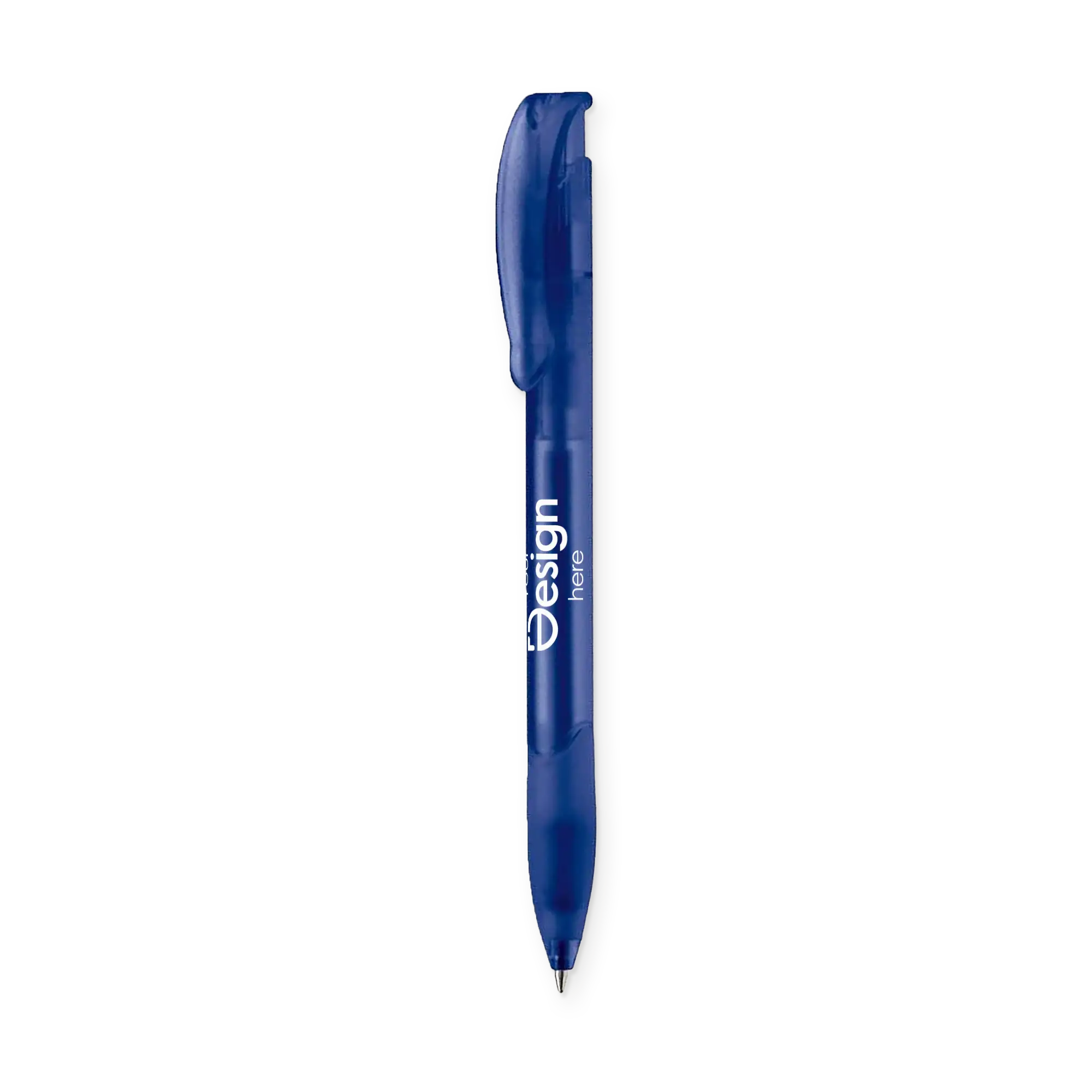 Balpen Apollo - Frosty | Rubberen grip | Kleurrijk | Transparant | 1-4 kleuren & Full Colour