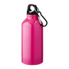 Drinkfles | Aluminium | Karabijnhaak | 400 ml | 92100002 fluor roze