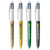  BIC 4 kleuren pen | Houten stijl | Gemaakt in Europa