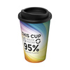 Coffee-to-go beker | Geïsoleerde beker | 350 ml | Full colour |Zwart