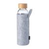 Glazen fles | RPET zakje en bamboe dop | 500 ml