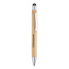 Balpen | Bamboe | Touch pen | Blauwe inkt
