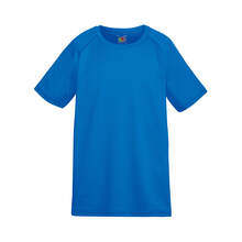 Sportshirts bedrukken | Kinderen | Polyester | Fruit of the Loom | 3707201 Blauw