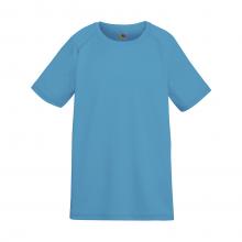 Sportshirts bedrukken | Kinderen | Polyester | Fruit of the Loom | 3707201 Aqua blauw
