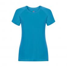 Sportshirts bedrukken | Dames | Polyester | Fruit of the Loom | 3707601 Aqua blauw