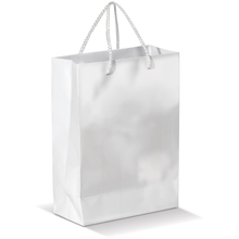 Glossy papieren tas | >A4 | Premium kwaliteit | 9191513 Wit