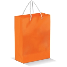 Glossy papieren tas | >A4 | Premium kwaliteit | 9191513 Orange
