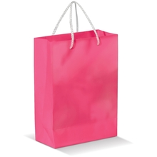 Glossy papieren tas | >A4 | Premium kwaliteit | 9191513 Roze