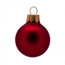 Gekleurde kerstbal | Mat | 66 mm | 121002 Bordeauxrood