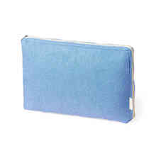 Gewatteerde laptoptas | 100% gerecycled katoen | 15 inch | 151449 Blauw
