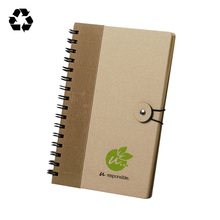 Notitieboekje van gerecycled karton | Tot 4 kleuren te bedrukken | Gelinieerd