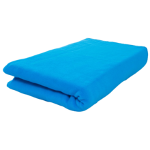 Gekleurde fleece deken | 250 gr/m2 | Met borduring | 201560 Hemelsblauw