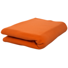 Gekleurde fleece deken | 250 gr/m2 | Met borduring | 201560 Orange