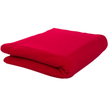 Gekleurde fleece deken | 250 gr/m2 | Met borduring | 201560 Rood