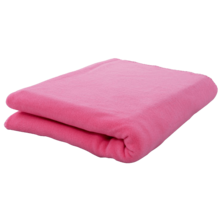 Gekleurde fleece deken | 250 gr/m2 | Met borduring | 201560 Roze