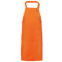 Gekleurd schort | Polyester/ katoen | Borduring | Verstelbare nekband | 205220 Orange