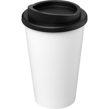 Coffee to go beker | Gerecycled plastic | Geïsoleerd | 92210691 Wit / Zwart