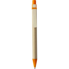 Eco pen | Biologisch afbreekbaar | Bruin/gekleurd | 8032019 Orange