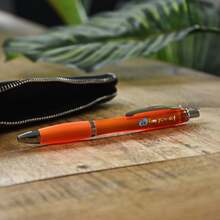 Transparante pen | Full colour | Met rubberen grip | Max0011 