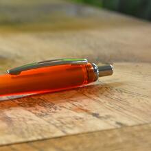 Transparante pen | Full colour | Uitlopend | Met rubberen grip | Max0011 