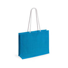 Shopper | Jute | Verschillende kleuren | 45 x 14 x 35 cm | 154883 Lichtblauw