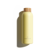 Waterdrop | Steel bottle 600 ML | Per stuk verpakt | WaterdropSteel Pastel Yellow matt