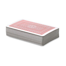 Speelkaarten | In bedrukt kunststof doosje | Klassiek | 8798614 Rood