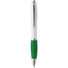 Pen | Full colour | Met rubberen grip | Maxs023 Wit / Groen