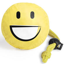 Opvouwbaar tasje | Smile | Polyester | 155427 Geel