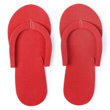 Slippers | Beste prijs | Wegwerp | One size | 155830 Rood