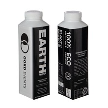 Kartonnen waterpakje | Tetra pack | 500 ml | Full colour | 6102EW500ML Zwart