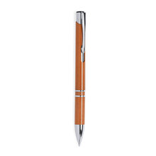 Tarwestro pen | Met metalen details | Blauwe inkt | 156335 Orange