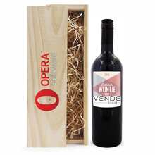 Rode wijn | Merlot | Met kist | Eigen etiket | Frankrijk | 68wijnkistmerlot2 