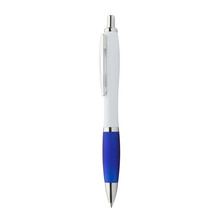 Pen | Tot 2 kleuren opdruk | Met rubberen grip | 83809360 Blauw