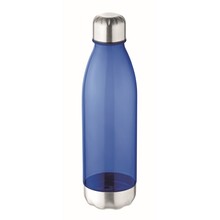 Tritan drinkfles | 600 ml | RVS dop en bodem | 8759225 Transparant blauw