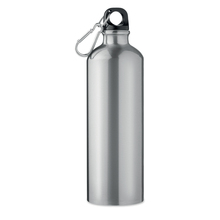 Aluminium fles | Karabijnhaak | 750 ml | 8759350 Mat zilver