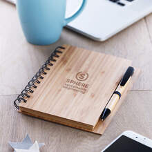 Ringband notitieboekje |  Bamboe | A5 | Met pen | 8759435 