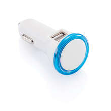 Dubbele USB-autolader | LED | 8830227X Wit