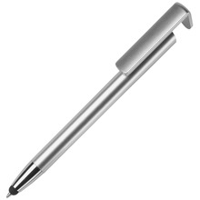 Stylus pen | Multifunctioneel | Met telefoonstandaard | 9180500 zilver