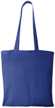 Katoenen tas gekleurd | Lange hengsel | 140 gr/m2 | 92120181 Koningsblauw