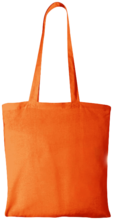 Katoenen tas gekleurd | Lange hengsel | 140 gr/m2 | 92120181 Oranje