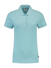 Polo's bedrukken | Dames | Katoen/polyester | Slim-fit | Premium | Tricorp | 97PPFT180 Lichtblauw