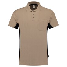 Polo's bedrukken | Unisex | Katoen/polyester | Bicolor | Borstzak | Premium | Tricorp | 97TP2000 Khaki / Zwart