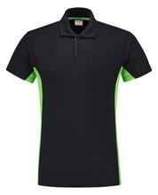 Polo's bedrukken | Unisex | Katoen/polyester | Bicolor | Borstzak | Premium | Tricorp | 97TP2000 navy lime