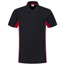 Polo's bedrukken | Unisex | Katoen/polyester | Bicolor | Borstzak | Premium | Tricorp | 97TP2000 Navy/Red