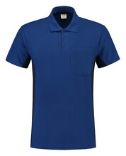 Polo's bedrukken | Unisex | Katoen/polyester | Bicolor | Borstzak | Premium | Tricorp | 97TP2000 Royal blue/Navy