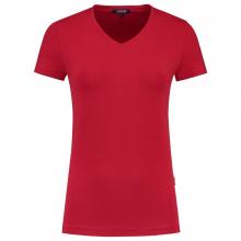 T-shirt | Dames | V-hals | Tricorp Workwear | 97TVT190 Rood