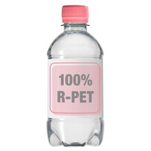 Gevuld waterflesje | 330 ml | R-PET | Lekvrij | NL4333001 Roze